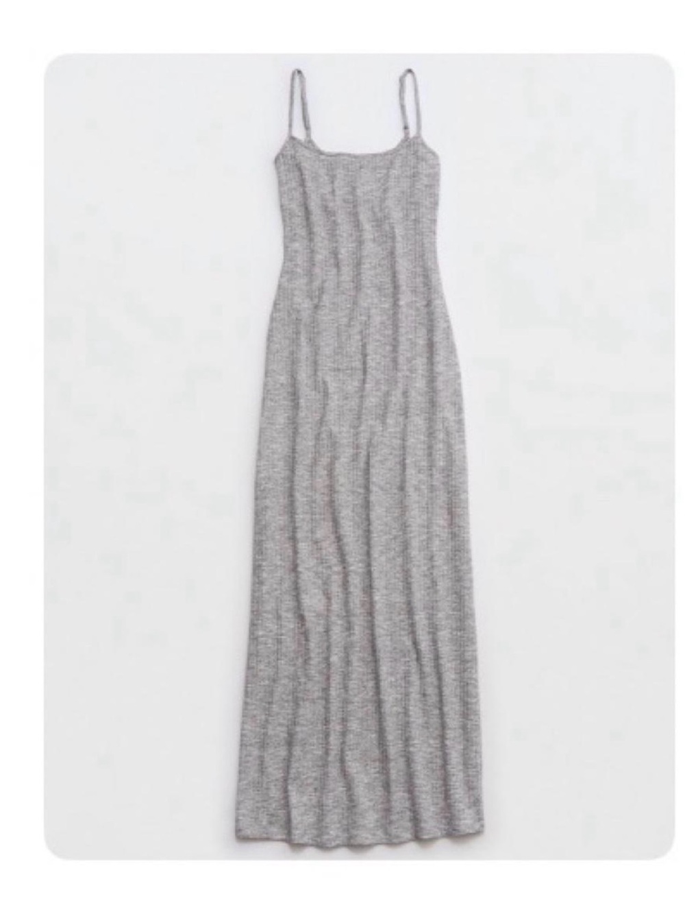 Aerie size Large NWT Gray Spaghetti Strap Maxi Dress